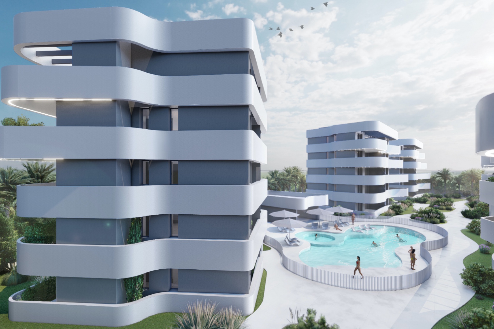 Новое  строительство - многоэт. дом -
Guardamar - El Raso