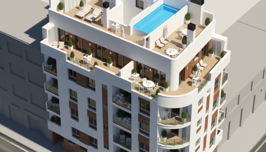 Apartment/Flat - New Build - Torrevieja - HT-0682 Edificio Sun&City