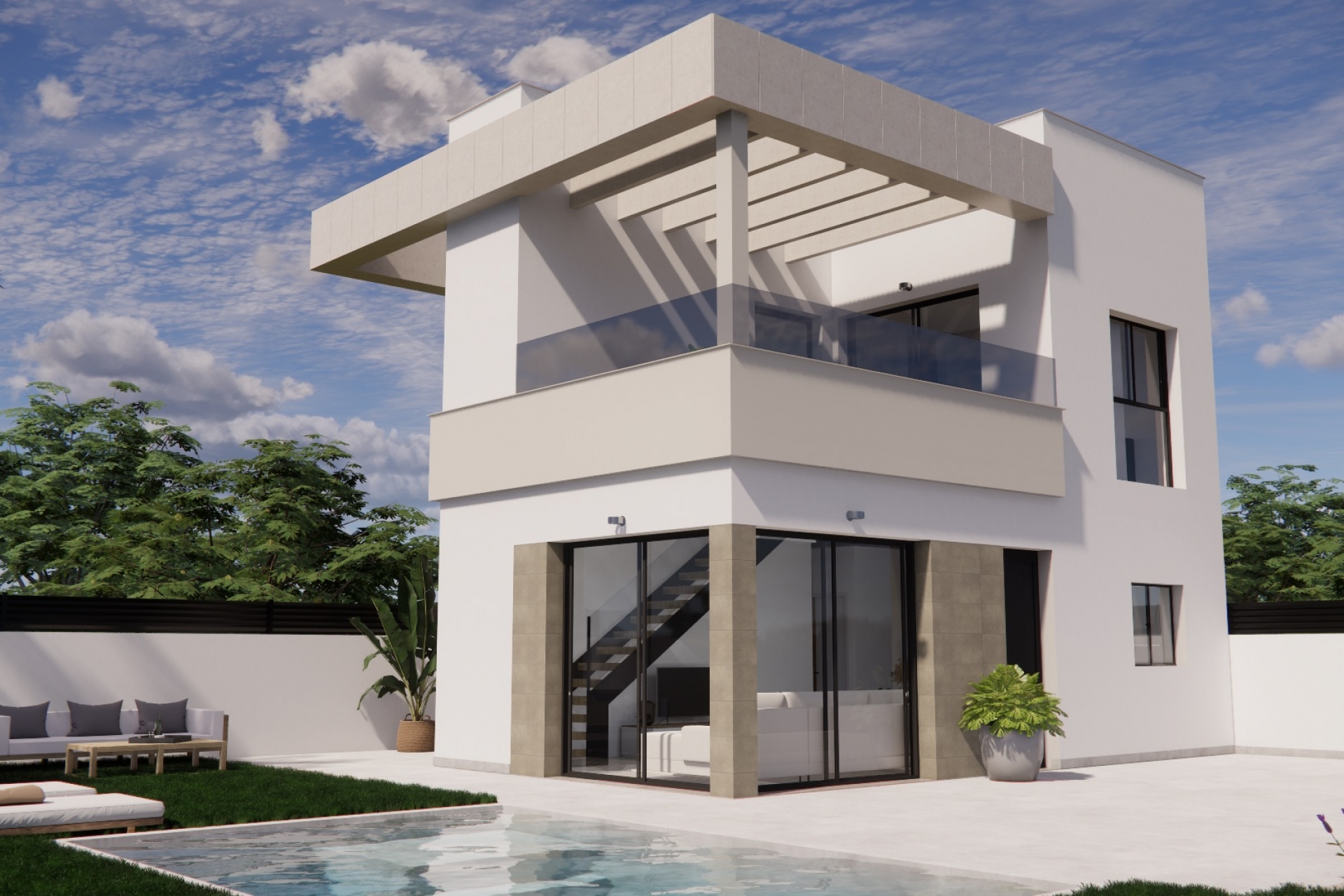 Neue Gebäude - Reihenhaus -
Orihuela Costa