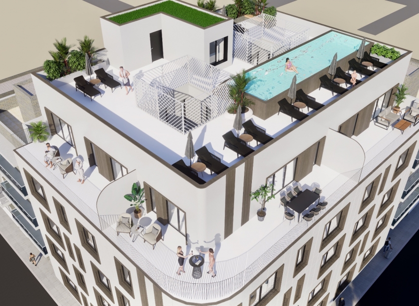 Neue Gebäude - Wohnung -
Torrevieja - Playa del Acequion